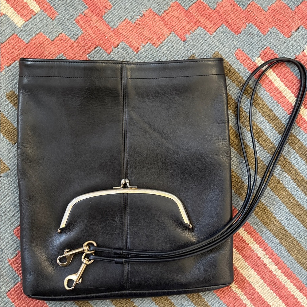 Vtg Coach Convertible Foldover Clutch 9415 Bonnie Cashin Black